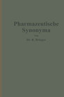 Buchcover Pharmazeutische Synonyma