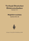 Buchcover Mitgliederverzeichnis