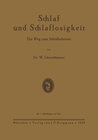 Buchcover Schlaf und Schlaflosigkeit