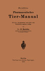 Buchcover Pharmazeutisches Tier-Manual