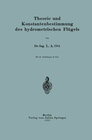 Buchcover Theorie und Konstantenbestimmung des hydrometrischen Flügels