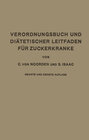 Buchcover Verordnungsbuch und Diätetischer Leitfaden für Zuckerkranke mit 173 Kochvorschriften