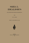 Buchcover Sozial-Idealismus