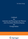 Buchcover Lehrbuch der Anatomie und Physiologie der Pflanzen mit besonderer Berücksichtigung der Forstgewächse