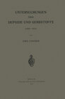 Buchcover Untersuchungen über Depside und Gerbstoffe (1908–1919)