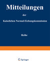 Buchcover Mitteilungen der kaiserlichen Normal-Eichungskommission