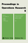 Buchcover Proceedings in Operations Research 5