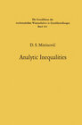 Buchcover Analytic Inequalities