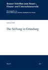 Buchcover Die Stiftung in Gründung