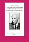Buchcover Ein jüdisches Professorenschicksal zwischen Hamburg und London