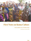 Buchcover First Notes on Koma Culture