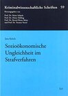 Buchcover Sozioökonomische Ungleichheit im Strafverfahren
