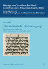 Buchcover "Die Koheletische Denkbewegung"