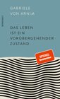 Buchcover Das Leben ist ein vorübergehender Zustand