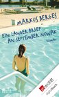 Buchcover Ein langer Brief an September Nowak