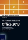 Buchcover Das Franzis Handbuch für Office 2013