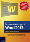 Buchcover Textverarbeitung mit Word 2013