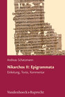 Buchcover Nikarchos II: Epigrammata
