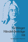 Buchcover Göttinger Händel-Beiträge, Band 13