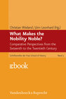 Buchcover What Makes the Nobility Noble?