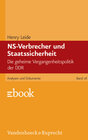 Buchcover NS-Verbrecher und Staatssicherheit