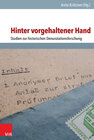 Buchcover Hinter vorgehaltener Hand