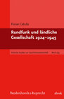 Buchcover Rundfunk und ländliche Gesellschaft 1924–1945
