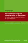 Buchcover Historische Forschung und politische Kultur in Deutschland