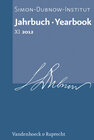 Buchcover Jahrbuch des Simon-Dubnow-Instituts / Simon Dubnow Institute Yearbook XI (2012)
