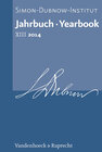 Buchcover Jahrbuch des Simon-Dubnow-Instituts / Simon Dubnow Institute Yearbook XIII/2014