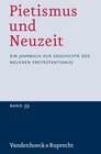 Buchcover Pietismus und Neuzeit Band 39 – 2013