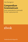 Buchcover Compendium Grammaticum