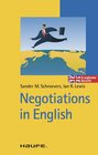 Buchcover Negotiations in English
