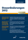 Buchcover Steueränderungen 2012