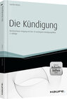 Buchcover Die Kündigung - inkl. Arbeitshilfen online