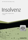 Buchcover Insolvenz - mit Arbeitshilfen online