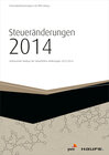 Buchcover Steueränderungen 2014