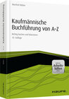 Buchcover Kaufmännische Buchführung von A-Z - inkl. Arbeitshilfen online