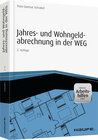 Buchcover Jahres- und Wohngeldabrechnung in der WEG