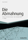 Buchcover Die Abmahnung - inkl. Arbeitshilfen online