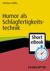 Buchcover Humor als Schlagfertigkeitstechnik