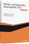 Buchcover Monatslohn-Steuertabelle 2016