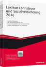 Buchcover Lexikon Lohnsteuer und Sozialversicherung 2016