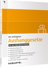 Buchcover Die wichtigsten Aushanggesetze