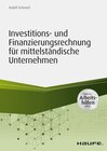 Buchcover Investitions- und Finanzierungsrechnung für mittelständische Unternehmen - inkl. Arbeitshilfen online