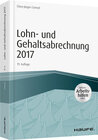 Buchcover Lohn- und Gehaltsabrechnung 2017 - inkl. Arbeitshilfen online