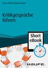 Buchcover Kritikgespräche führen