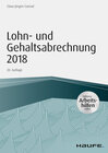 Buchcover Lohn- und Gehaltsabrechnung 2018 - inkl. Arbeitshilfen online