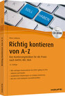 Buchcover Richtig kontieren von A-Z - inkl. Arbeitshilfen online und CD-ROM