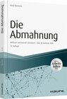 Buchcover Die Abmahnung - inkl. Arbeitshilfen online
